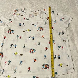 Ladies cotton “Winter Scene” large t-Shirt.  Worn once!  Great condition.